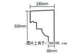 产品分解图型 - 檐口线，型号：SX311-YK-3，规格：230x310mm(3) - 呼伦贝尔三象EPS建材 hlbe.sx311.cc